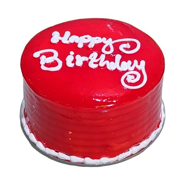 كيكة فانيلا بكريمة الفراولة